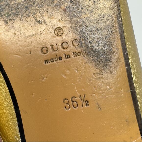 Gucci Princetown Leather Horsebit Mules Loafers 36.5 - Picture 10 of 11